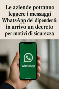 Le aziende potranno leggere i messaggi WhatsApp dei dipendenti: in arrivo un decreto per motivi di sicurezza