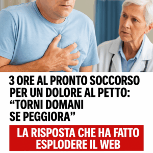 3 ore al pronto soccorso per un dolore al petto: ‘torni domani se peggiora’ – La risposta che ha fatto esplodere il web